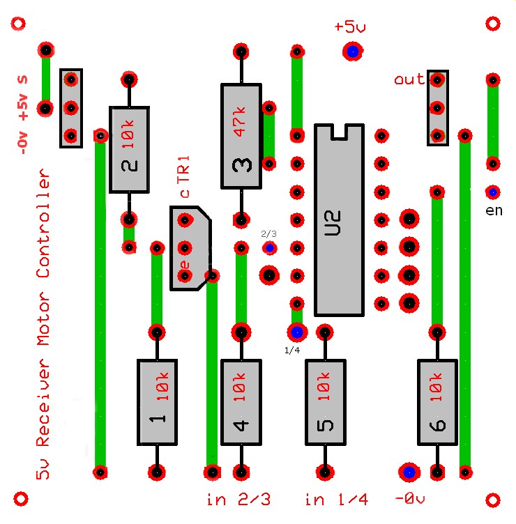  receiver motor copper strips